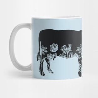 Floral Cow Mug